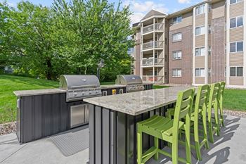 Outdoor grilling area